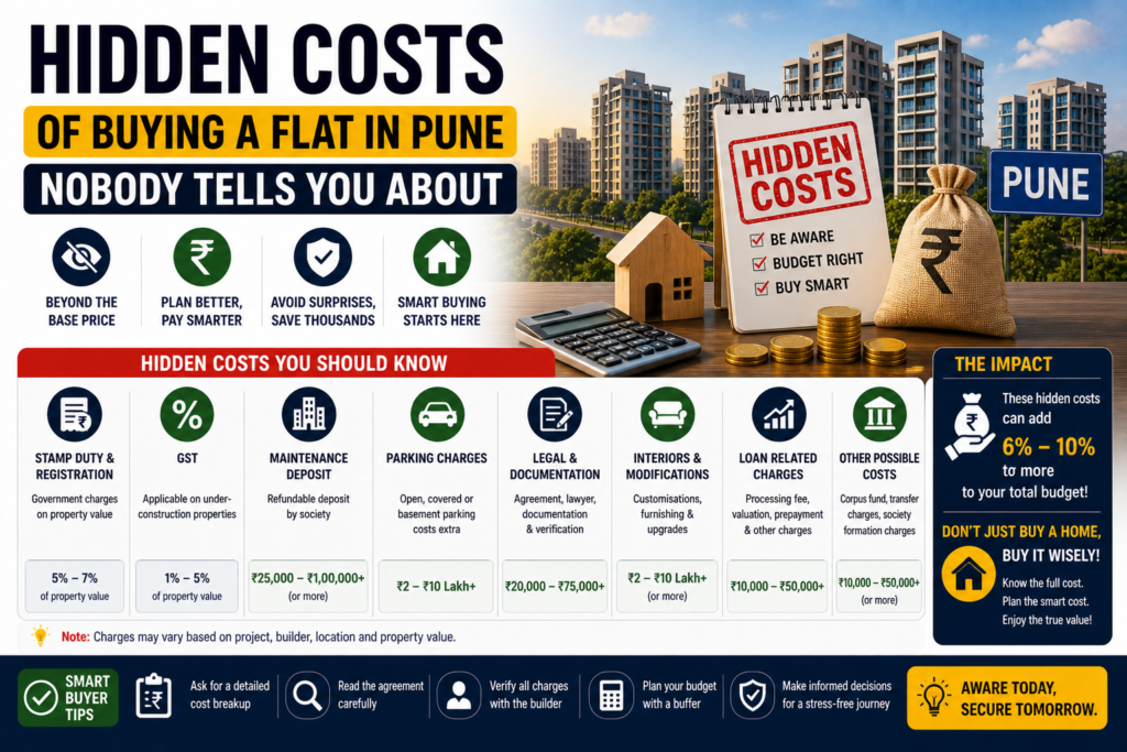 Hidden Costs of Buying a Flat in Pune Nobody Tells You About