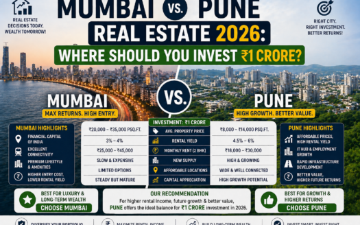 Mumbai vs. Pune Real Estate 2026: Where Should You Invest ₹1 Crore?