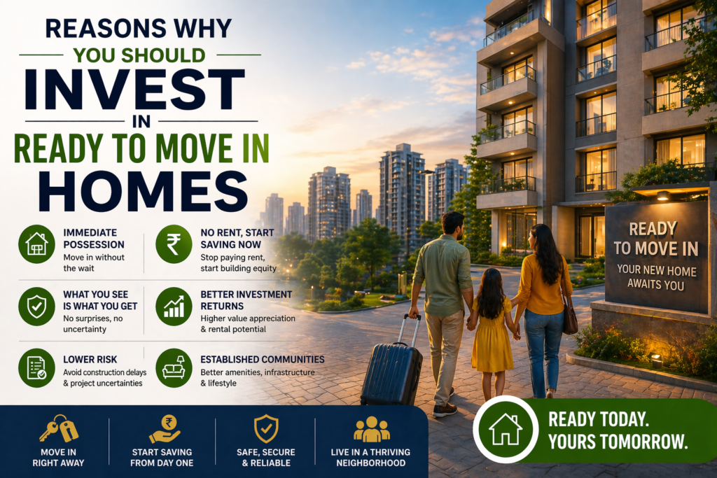 Reasons Why You Should Invest in Ready to Move In Homes
