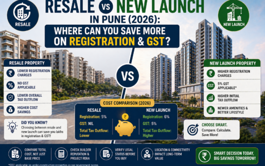 Resale vs New Launch in Pune (2026): Where Can You Save More on Registration & GST?