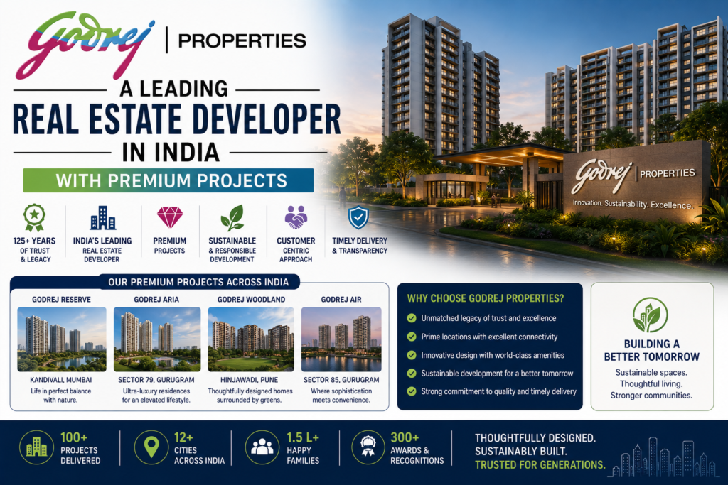 Godrej Properties: A Leading Real Estate Developer in India with Premium Projects 