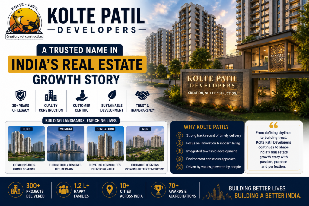 Kolte Patil Developers: A Trusted Name in India’s Real Estate Growth Story 