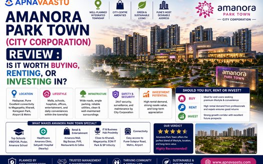 Amanora Park Town (City Corporation) Review : Is It Worth Buying, Renting, or Investing In?